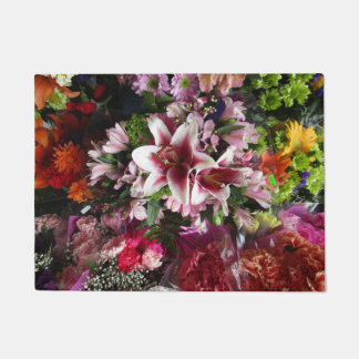 Mixed Flower Bouquet Doormat