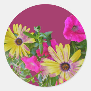 Mixed Flowers Daughter Birthday Sticker