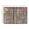 Mixed Flowers on Weathered Wood Birthday Invite