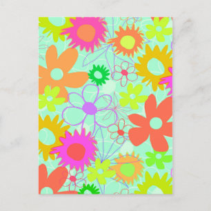 Mixed Flowers Postcard