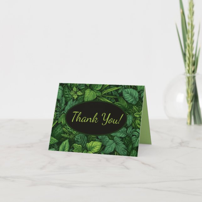 Mixed Foliage Thank You Card (Front)