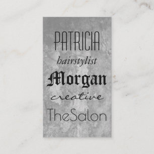 Mixed Fonts / Grunge Texture Business Card