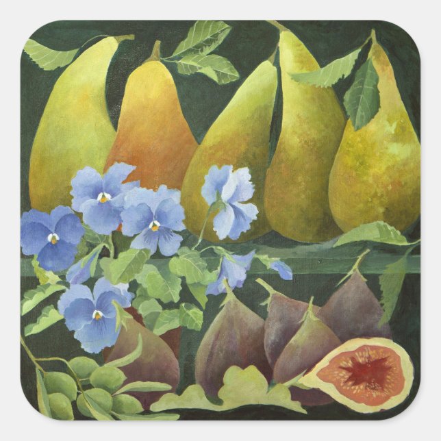 Mixed fruit 2013 square sticker (Front)
