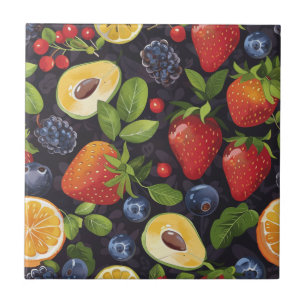 Mixed Fruit Ceramic Tile