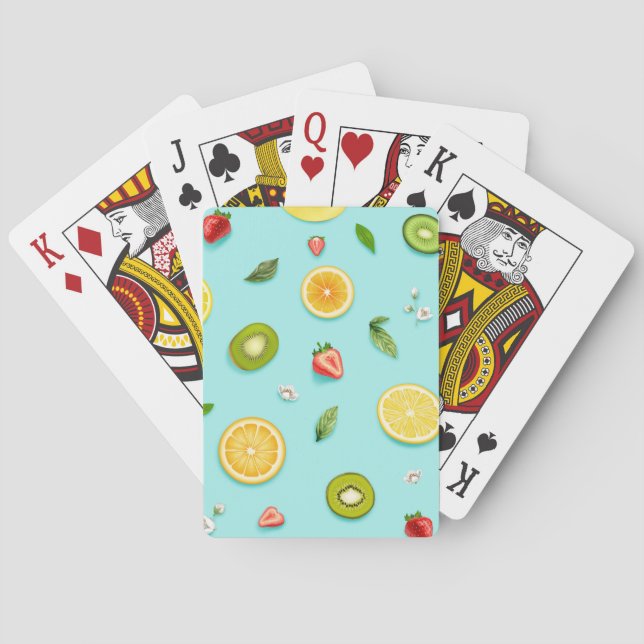 Mixed Fruit Playing Cards (Back)