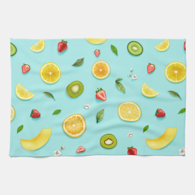 Mixed Fruit Tea Towel (Horizontal)