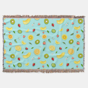 Mixed Fruit Throw Blanket
