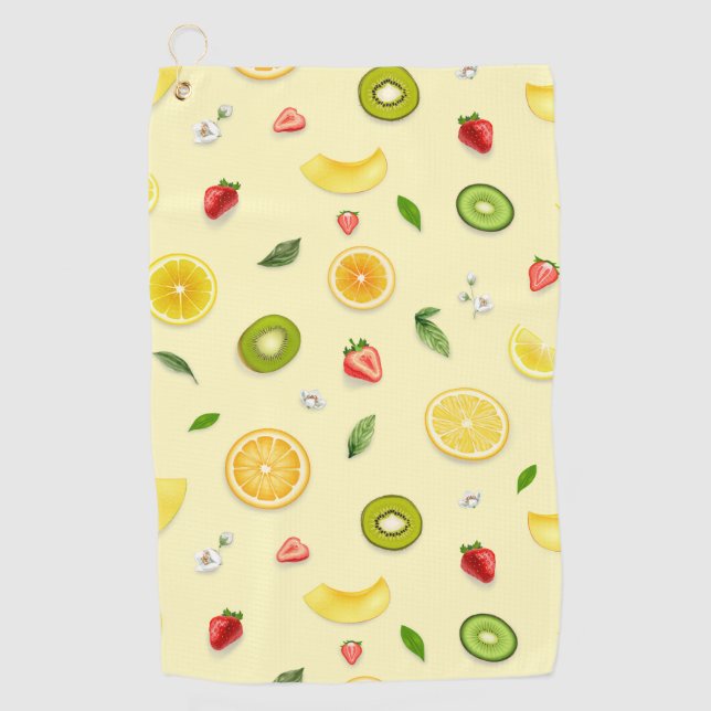 Mixed Fruits 2 Golf Towel (Front)