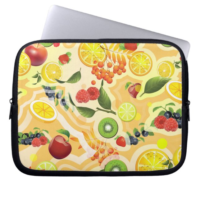 Mixed Fruits 6 Laptop Sleeve (Front)
