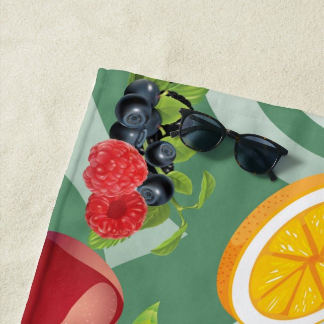Mixed Fruits 7 Beach Towel (In Situ)