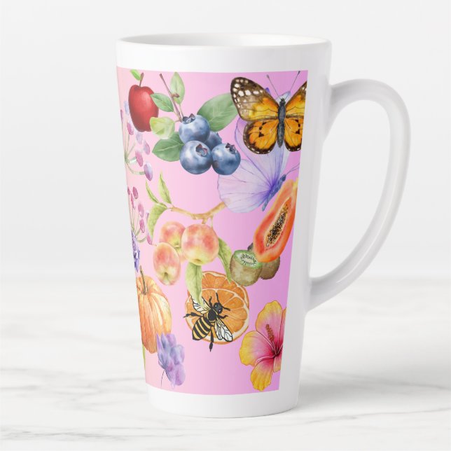 Mixed Fruits Latte Mug (Right)