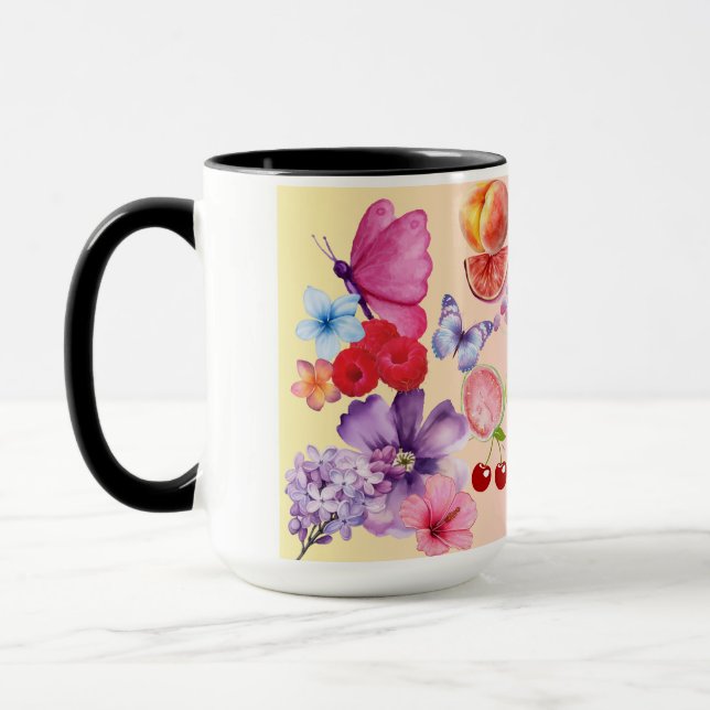 Mixed Fruits Mug (Left)
