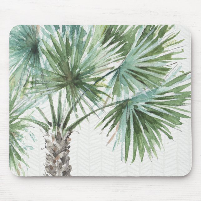 Mixed Greens I Tropical Palms Mouse Pad (Front)