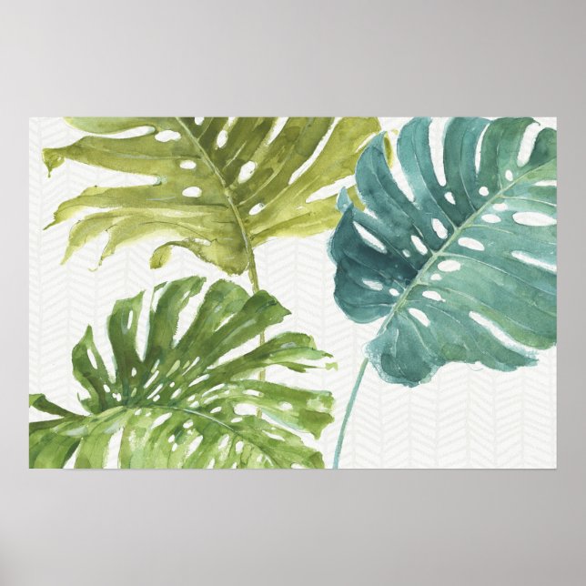 Mixed Greens | Tropical Palms Poster (Front)