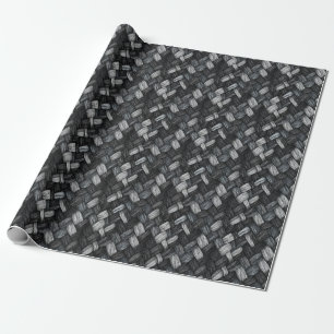 Mixed Grey Knitted Wool Wrapping Paper
