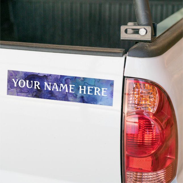 Mixed ink background - Customise your own    Bumper Sticker (On Truck)