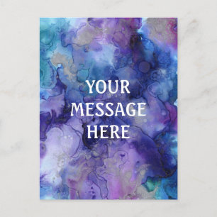 Mixed ink background - Customise your own  Postcard