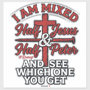 Mixed Jesus and Peter Vintage Christian Humour