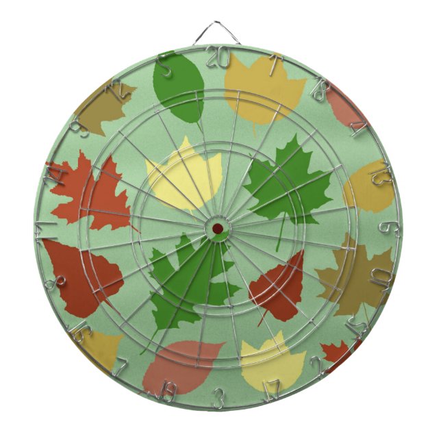 Mixed Leaves Dartboard (Front)