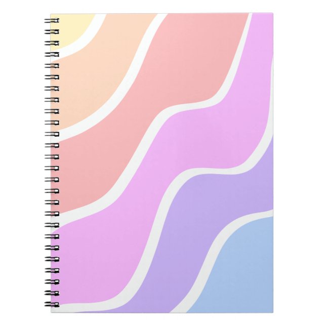 Mixed Light Color Gradient  Notebook (Front)