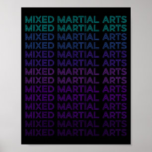 Mixed Martial Arts MMA Retro Poster