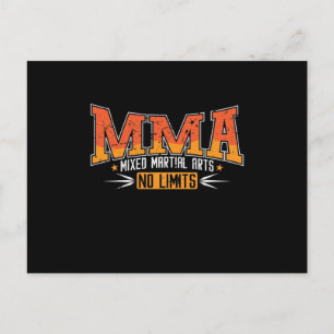 Mixed Martial Arts "No Limits" Postcard