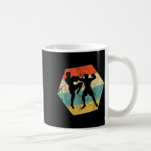 Mixed Martial Arts Retro Distressed Hexagon MMA Coffee Mug