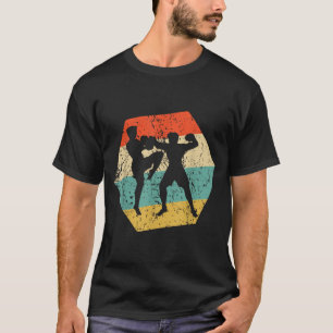Mixed Martial Arts Retro Distressed Hexagon MMA T-Shirt