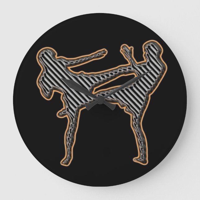 Mixed Martial Arts Wall Clock (Front)