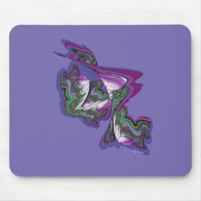 Mixed media abstract artwork mouse pad (Front)