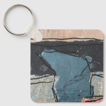 Mixed Media Abstract Grey Grey Blue QR Code