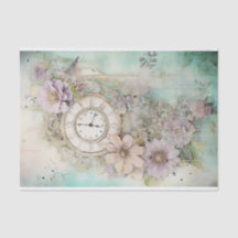 Mixed Media and Clock