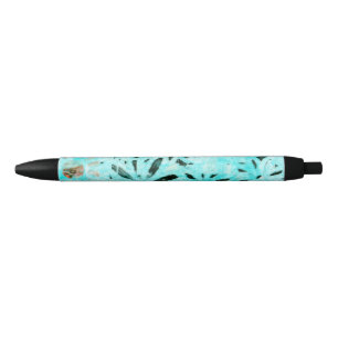 Mixed Media Daisy Art Black Ink Pen