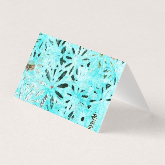 Mixed Media Daisy Art Card (Front)