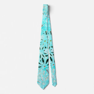 Mixed Media Daisy Art Tie