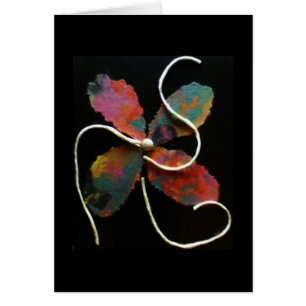Mixed Media Flower Art Card