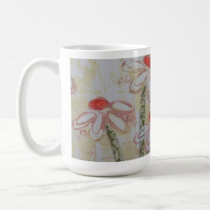 Mixed Media Flowers Coffee Mug