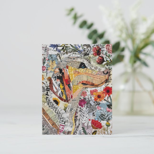 Mixed Media Labrador Retriever Greeting Card (Standing Front)