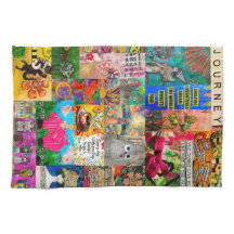 Mixed Media Pop Art Travel Collage Kitchen Towel