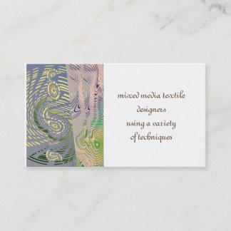 Mixed Media Textile Business Cards