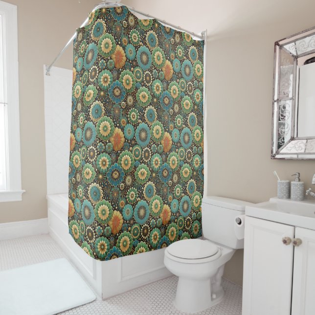 Mixed Melody Shower Curtain (In Situ)