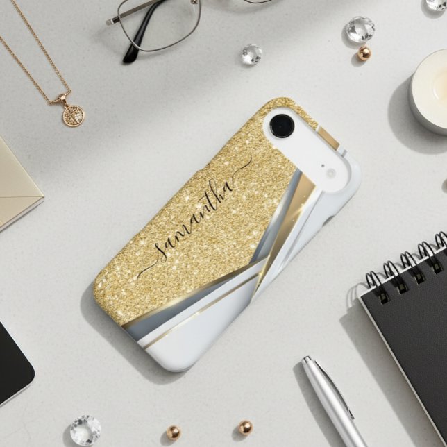 Mixed Metal 3-D Glitter Gold Monogram   (Creator Uploaded)