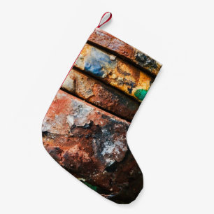 mixed metal race to cake small christmas stocking