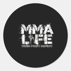 Mixed Mial Mma Classic Round Sticker