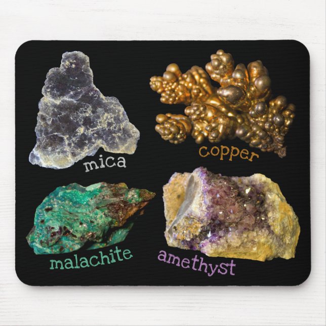 Mixed Minerals Rock Nature Photography Rockhound Mouse Pad (Front)