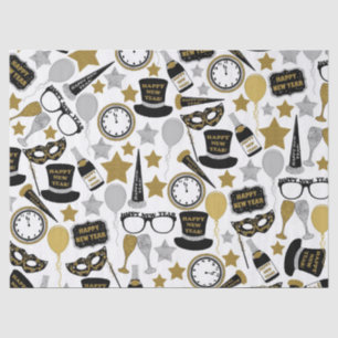 Mixed New Years Eve pattern party tissue Tissue Paper