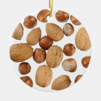 Mixed Nuts Ceramic Ornament
