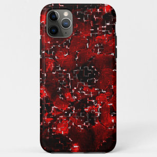 Mixed of showy and rustic red petals under mosaic iPhone 11 pro max case