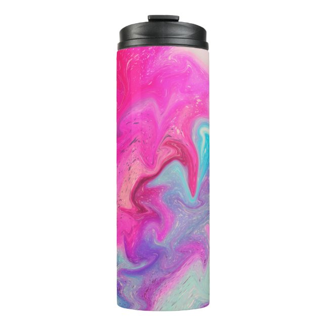 Mixed paint background thermal tumbler (Front)
