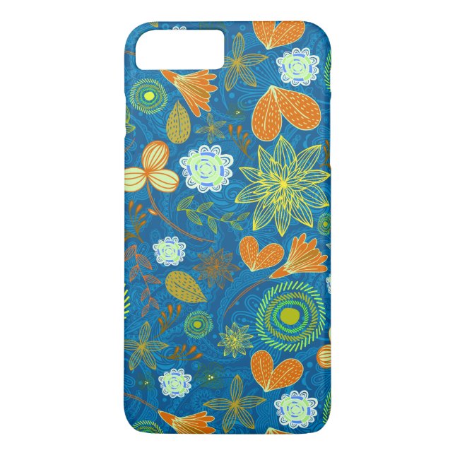 Mixed paisley flowers patterns Case-Mate iPhone case (Back)